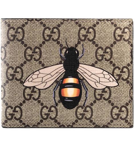 gucci card wallet bee|gucci wallet bifold.